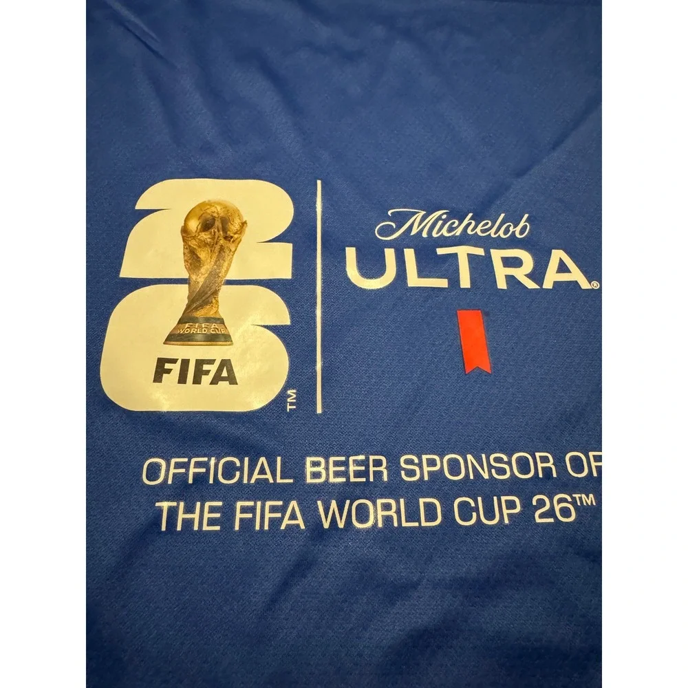 FIFA World Cup 2026 Michelob Ultra Blue Rally Towel Soccer Fan Gear 12x30